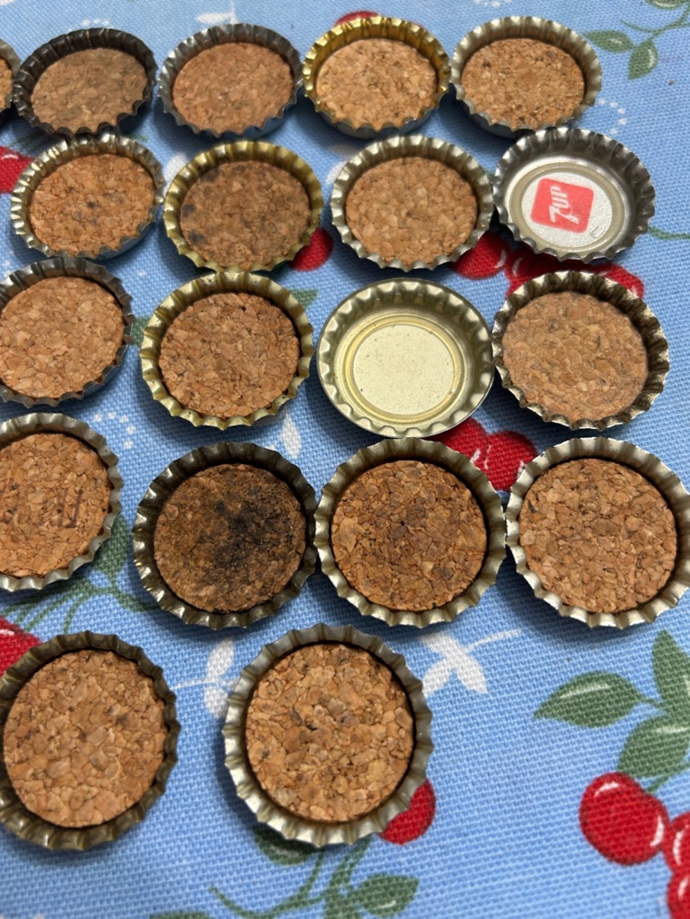 Vintage Soda Bottle Cork Cap Collection - Assorted Colors - Picture 6 of 6